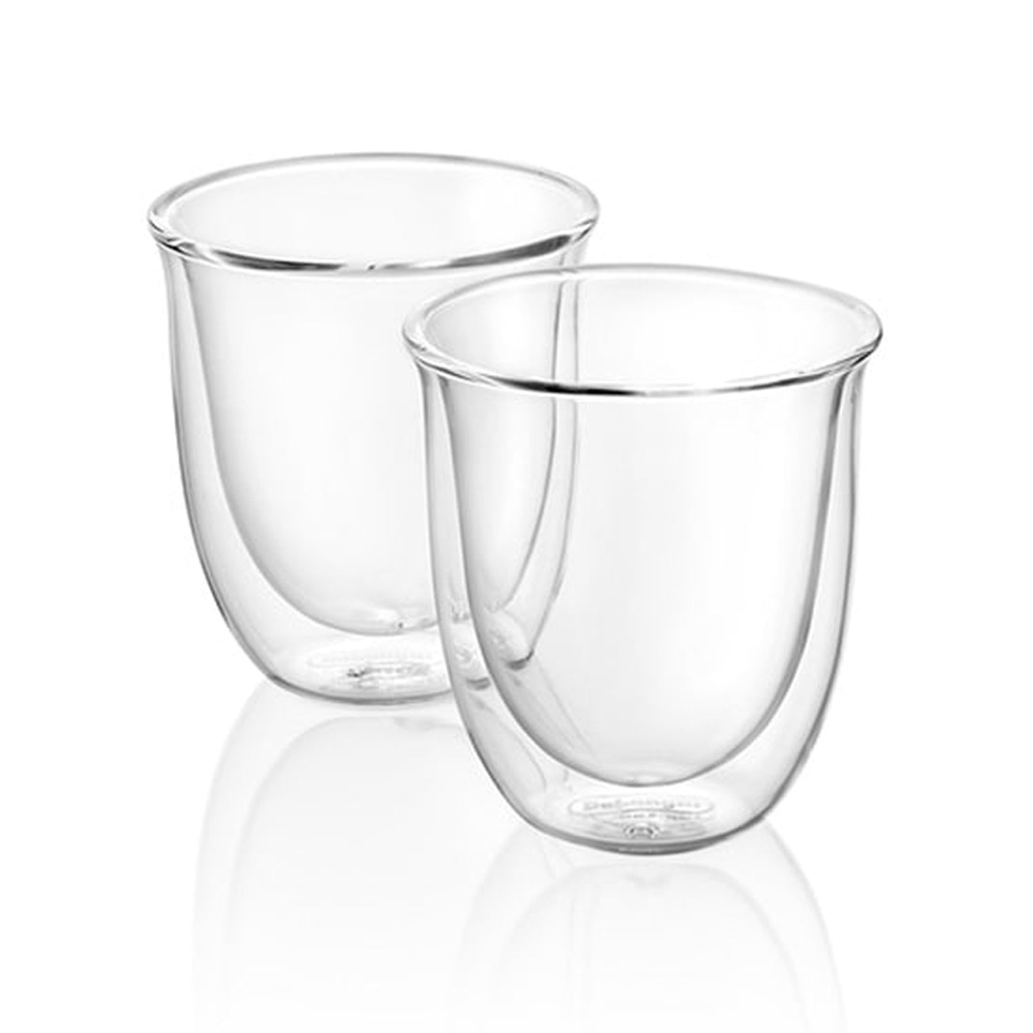 DeLonghi Bicchieri Glass Cappuccino Cups, – 2 Blintope of Set